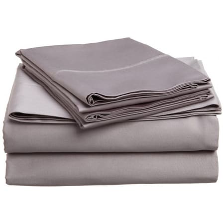 Impressions By Luxor Treasures 400 Thread Count Egyptian Cotton Full Sheet Set Solid Grey 400FLSH SLGR